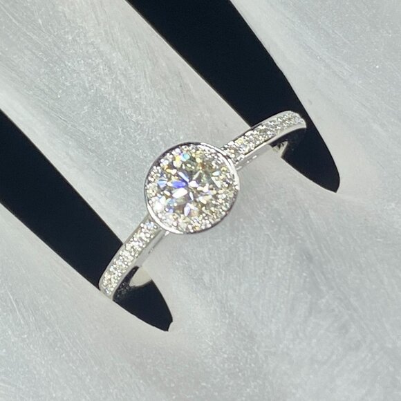 Appraised $4,194 14K gold 0.8ct G/Si Diamond w/0.43ct ctn ring 3.2g s6.5 JR8285